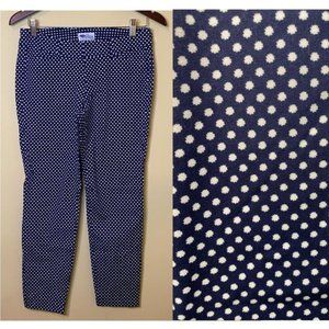 Old Navy White Polka Dot Navy Blue Pixie Stretchy Pants Size 4